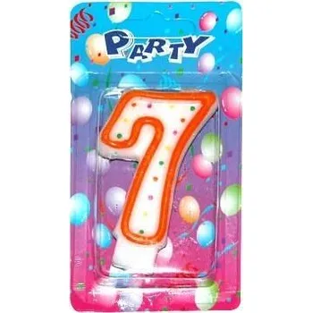 Dortová svíčka W-Svíčky dortové čísla 885040 "7"