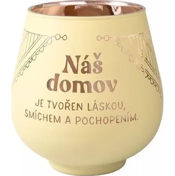 Svícen ALBI Zrcadlový svícen - Náš domov