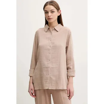 Pánská košile Bavlněná košile Melissa Odabash MO.TINA hnědá 84X, vel. XL