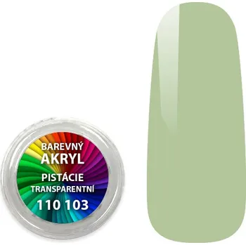 Umělé nehty EXPA-nails Akryl pudr transparent - Pistacie 4ml