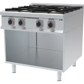 Sporák TECHNICA Plynový sporák, 4 plotýnky, volně stojící, řada 900, 20,3 kW, 900x900x900 mm | TECHNICA, 249020