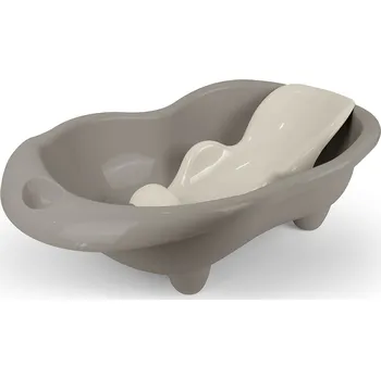 Dětské zboží Dolu Dětská vanička Hippo s lehátkem, šedá, 26x84,5x50,5 cm