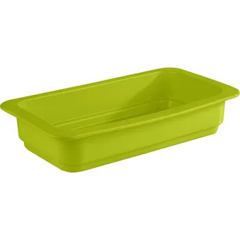 Dóza na potraviny APS Obdélníková porcelánová nádoba GN 1/3 325x176x60 mm, zelená | APS, 82279