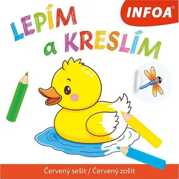 omalovánky Lepím a kreslím - Červený sešit / Červený zošit