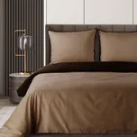 Exkluzivní ložní povlečení LUNARA světle hnědé - hnědé Rozměr ložního povlečení: Šířka x Délka: 140x200cm + 1ks 70x80 cm