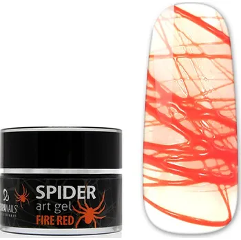 Přípravek na nehty UV/LED gel Spider Art - Fire Red 5 g