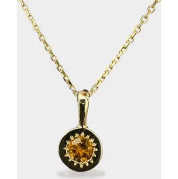 Přívěsek Přívěšek Birthstone - CITRÍN Růžové zlato