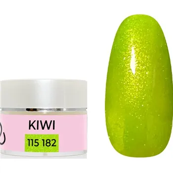 Přípravek na nehty UV/LED gel barevný - Kiwi třpyt 5g