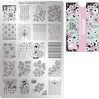Moyra stamping - deska na razítka č.73 Sakura
