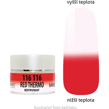 Lak na nehty UV/LED gel barevný Thermo Red 5g - bezvýpotku