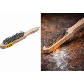 Drátěný kartáč DRÁTĚNÝ KARTÁČ 6 ŘADÝ OCELOVÝ