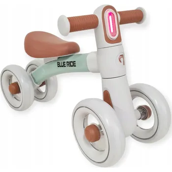 Dětské vozidlo Odrážedlo pro roční dítě Ari odrážedlo světlo šedé zelené hnědé sedlo