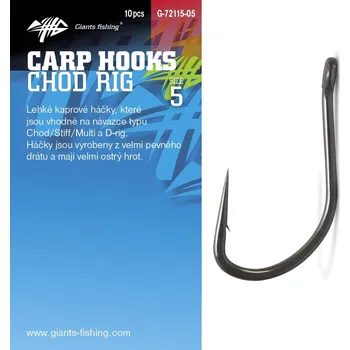 Giants fishing Háček s očkem Chod Rig 10ks