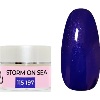 Lak na nehty UV/LED gel barevný - Storm on Sea perleť 5g