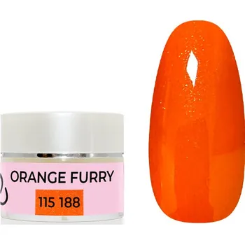Přípravek na nehty UV/LED gel barevný - Orange Fury perleť 5g