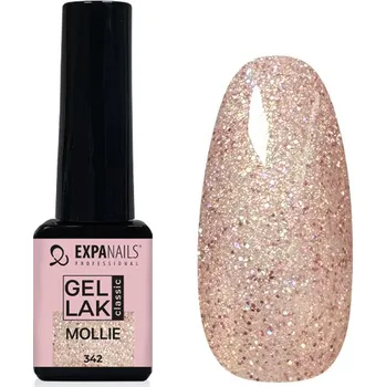Přípravek na nehty UV/LED Gel lak - Mollie třpyt 5 ml