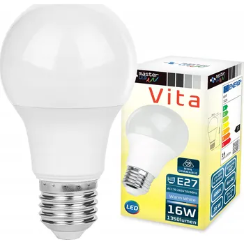 Žárovka LED žárovka E27 16W neutrální bílá 4000K 1350lm baňka A60 230V