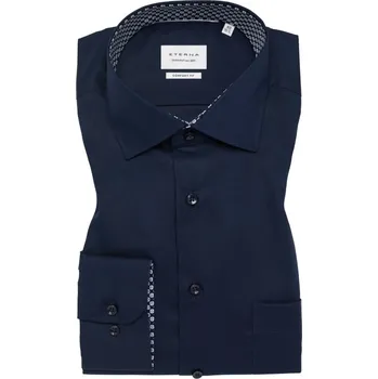 Pánská košile Košile Eterna Comfort Fit Dynamic cotton navy 1082_19E15K velikost: 46, délka rukávu: dlouhý rukáv