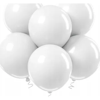 Balónek 6 kusů Velké latexové balónky 18 palců 45 cm BÍLÉ na Narozeniny Dekorace