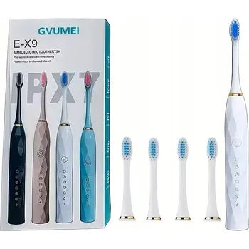 Elektrický zubní kartáček Elektrický Zubní Kartáček Sonický 4 Hlavice pro děti i dospělé