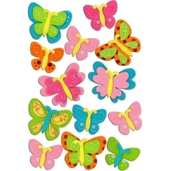 samolepka BREWIS samolepka filc FVC100 13ks Motýli