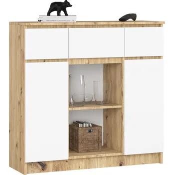 Komoda MOB Komoda Akord Kalista VII (dub artisan + bílá)