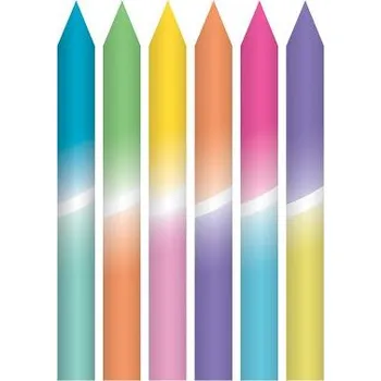 Dortová svíčka ALBI Svíčky dortové pastelovo-neonové 8 ks