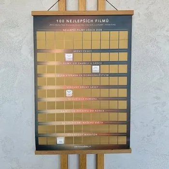 Plakát ALBI Stírací plakát - 100 tipů na nejlepší filmy