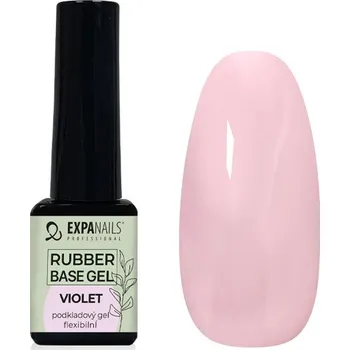 Lak na nehty EXPA-nails UV/LED gel Rubber base - Violet Objem: 5 ml