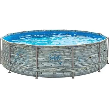 Bazén Bazén Swing Metal Frame 3,66 x 0,91m - motiv Kámen, bez filtrace
