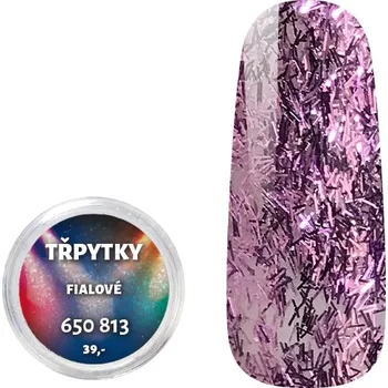 Třpytky - nitky - Fialové