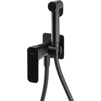 Vodovodní baterie Sapho Spy bidetová baterie podomítková se stop sprškou černá matná PY13/15