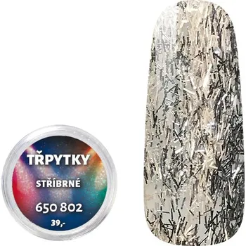 Třpytky - nitky - Stříbrné