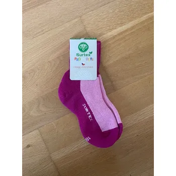 Pánská móda Merino ponožky 70% ovčí vlny (volný lem pro děti) - růžová, Surtex Varianty: 24/26