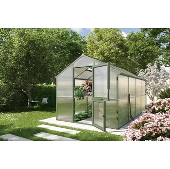 Skleník Zahradní skleník KGT Iris IV 4,3 x 2,3 m, zelená
