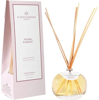 Aroma difuzér Plantes et Parfums de Provence Pivoine & Muguet Vonný difuzér, 100 ml