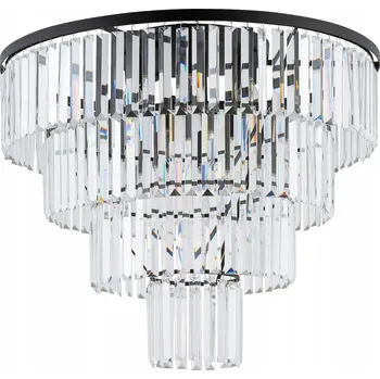 Stropní Svítidlo kulatý Nowodvorski 71 x 71 cm bezbarvý, černý