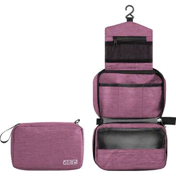 Kosmetická taška KUFRYPLUS Závěsná kosmetická taška SN2710 fialová
