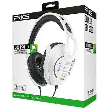 Sluchátka Nacon Herní sluchátka RIG 300 PRO HX - White (XONE,PS5,PS4,PC)