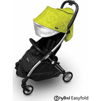 Kočárek Hybrid Ezyfold kočárek Chrome rám, stříška Wasabi