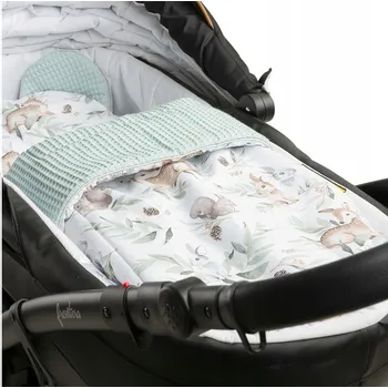 DEKA POLŠTÁŘ MEDVÍDEK - SADA DO KOČÁRKU, HLUBOKÉ KORBY, SPORTOVNÍHO KOČÁRKU, BAVLNĚNÁ 2v1