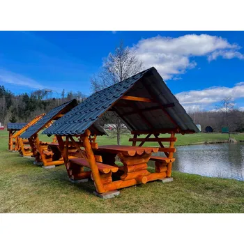 Zahradní altán Altán se sedlovou střechou - s povrchovou úpravou (Altán lakovaný se střechou)