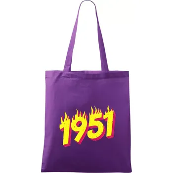 Narozeniny v ohni 1951 - Taška bavlněná - 42 x 38 cm ( Fialová )