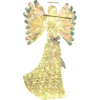 Dekorativní svítidlo Vánoční anděl CM25118DE s 250 chladnými bílými LED světly - A COSTWAY