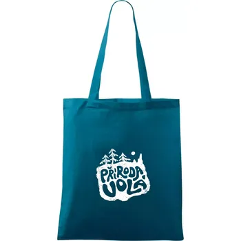 Příroda volá - Taška bavlněná - 42 x 38 cm ( Petrolejová )