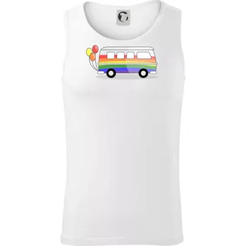 Pánské termoprádlo LGBT busík - Tílko pánské Core - XL ( Bílá )