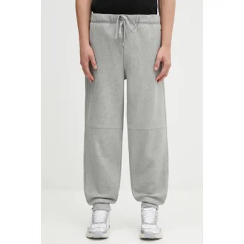 Pánské kalhoty Tepláky Carhartt WIP American Script Jogging Pant, M, šedá, 09X
