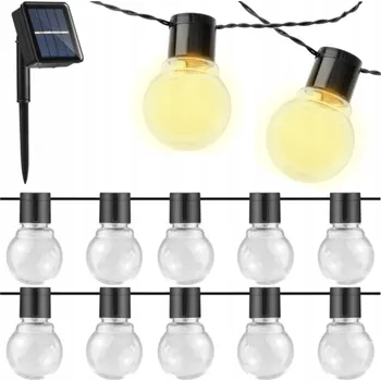 Dekorativní svítidlo Berge Solární řetězové světlo zahradní LED girlanda venkovní 5m 10LED IP44