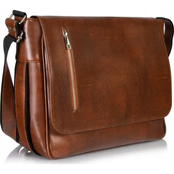 Taška na notebook hladká eko kůže