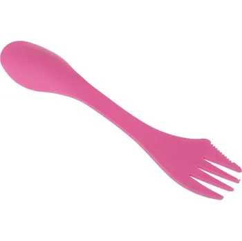 Kempingové nádobí Vidlička, lžíce, nožík 3v1 Barva: Růžová - doprava zdarma od 1499 Kč